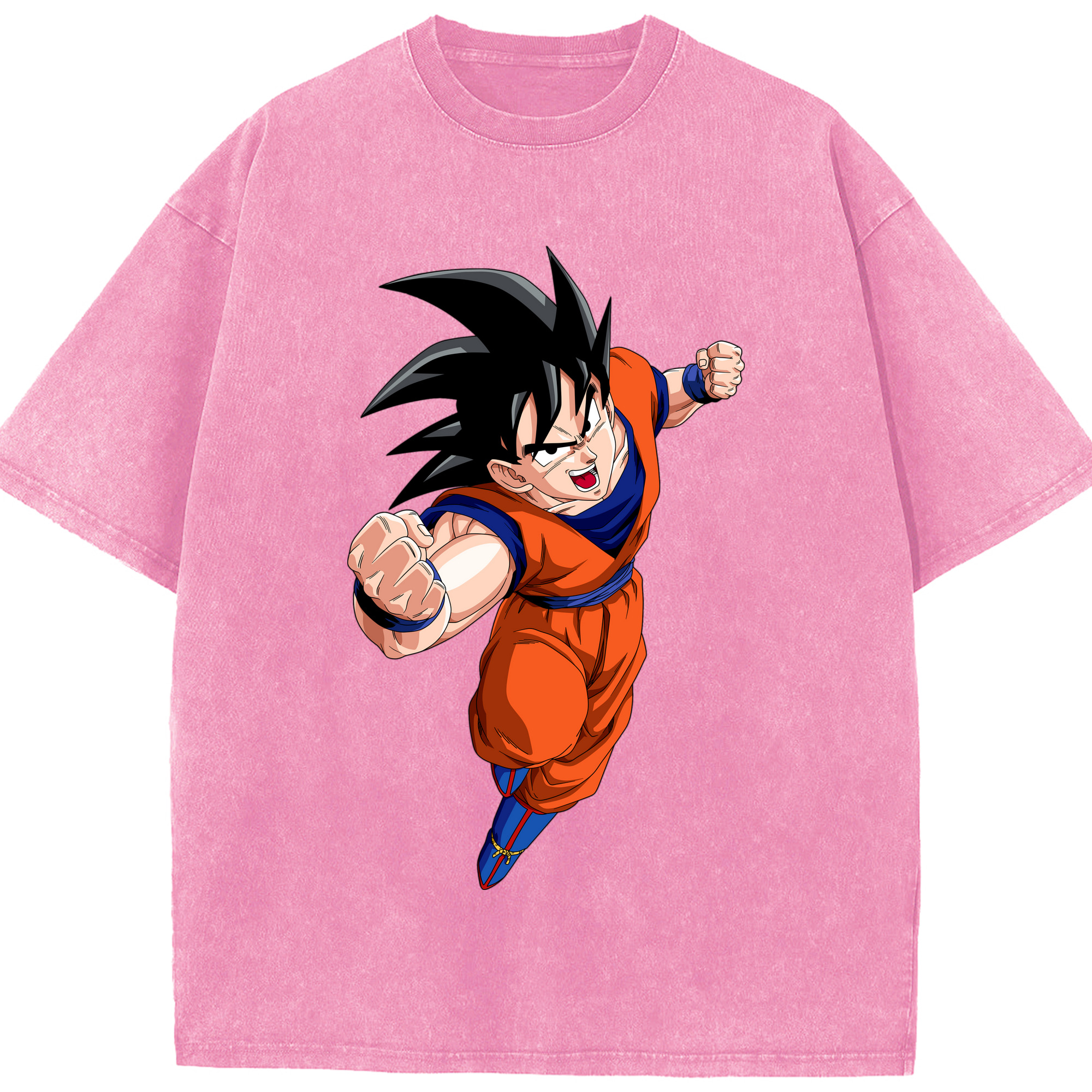ドラゴンボール 孫悟空（そん ごくう）Son Goku カカロット DRAGON BALL Kakarotto 綿100% ヴィンテージ風 半袖Tシャツ（フロントプリント）